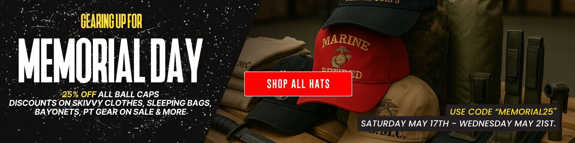 Memorial Day Hat Sale