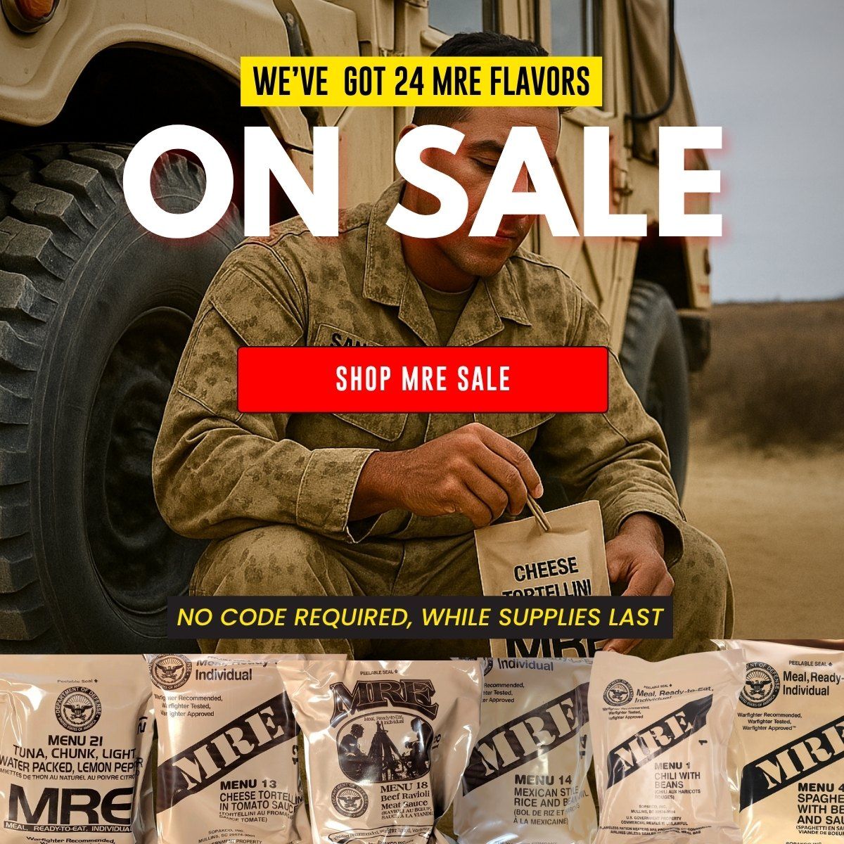 MREs on sale!