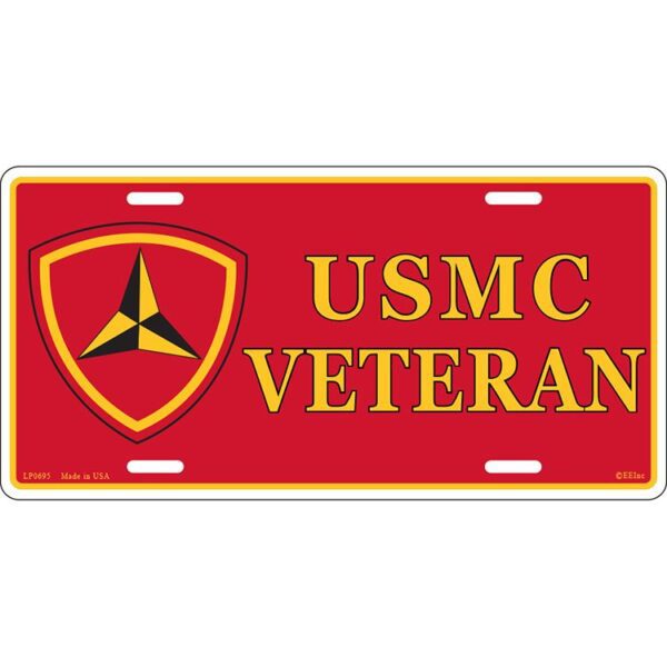 USMC Veteran 3rd Marine Division License Plate