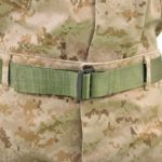 a green rigger belt for the Marine Corps with BDU