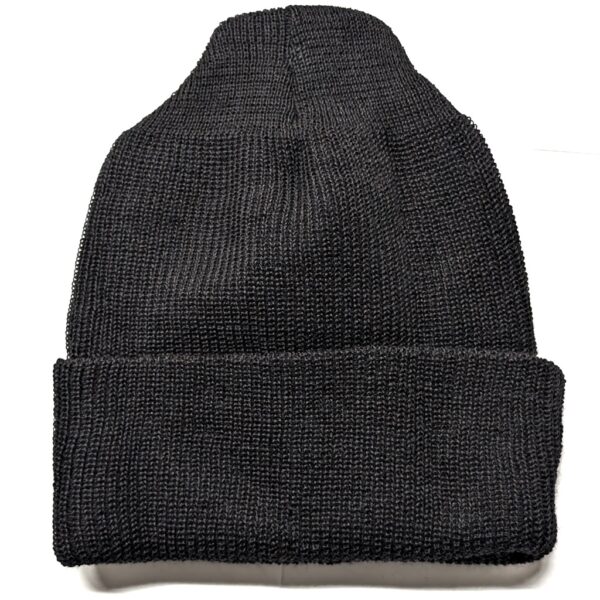 a black US military watch cap