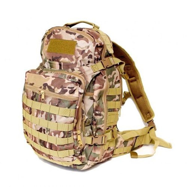 an OCP Scorpion camouflage XL military assault pack