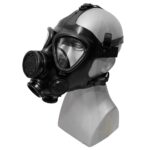 side view of an Israeli M15 military gas mask