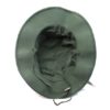 the inside of an olive green Army TYPE II boonie cover