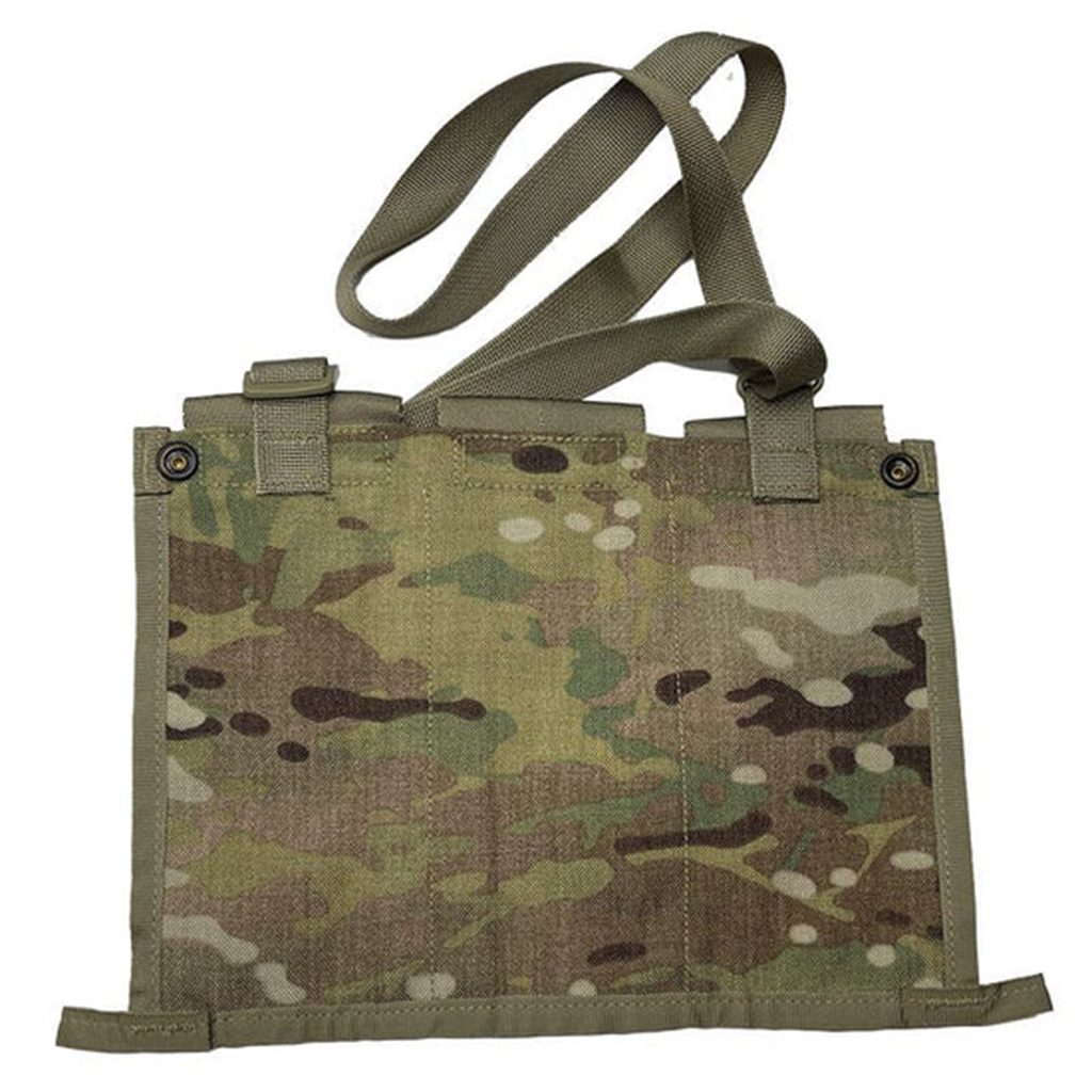 an OCP Scorpion US Army 6-magazine bandoleer