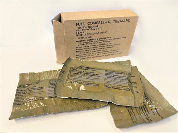 USGI MIL-F-10805D Trioxane Cooking Fuel Bars