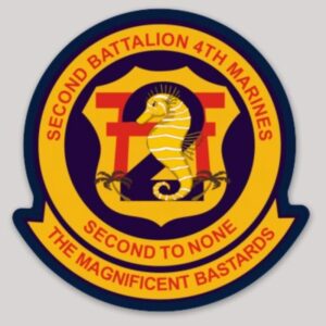 USMC 2nd Bn 4th Marines Decal