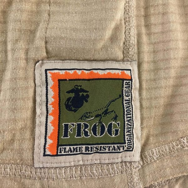 USMC FROG Grid Fleece Pullover Tag