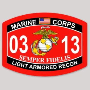 0313 Light Armored Recon Marine Corps MOS Decal