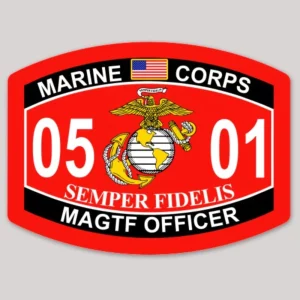 0501 MAGTF Officer Marine Corps MOS Decal