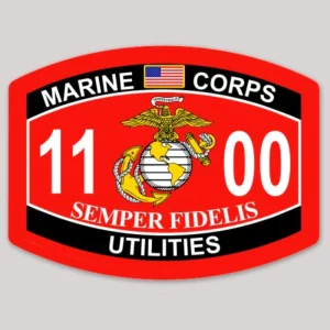 1100 Utilities Marine Corps MOS Decal