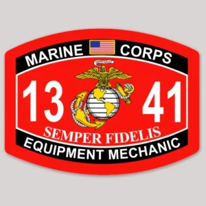 1341 Equipment Mechanic Marine Corps MOS Decal