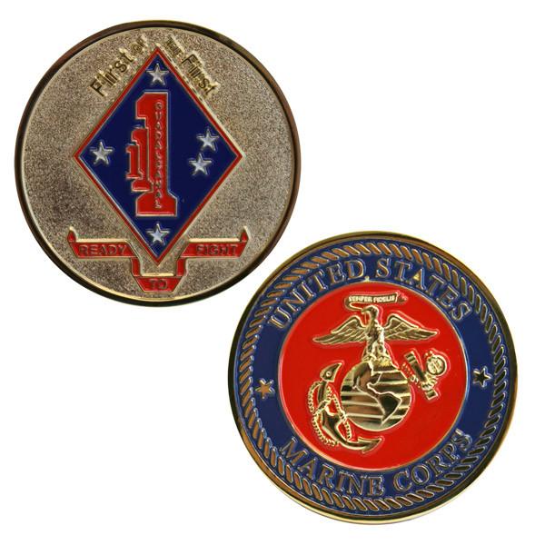 1st Battalion 1st Marines First of the First Coin