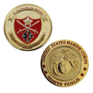 1st Battalion 5th Marines Make Peace or Die Coin