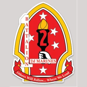 1st Bn 2nd Marines Decal