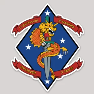 1st Bn 4th Marines Decal