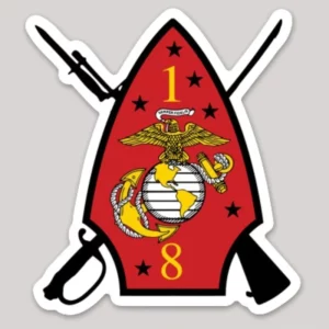 1st Bn 8th Marines Decal