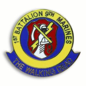 Color Pin for First Battalion 9th Marines The Walking Dead