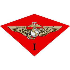 Red 1st Marine Air Wing Decal