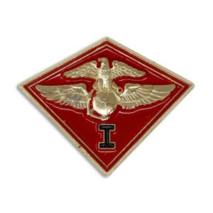 Red 1st Marine Air Wing Enamel Pin