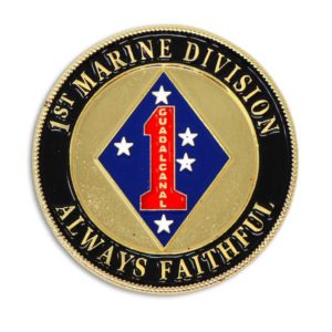 1st Marine Division Always Faithful Challenge Coin