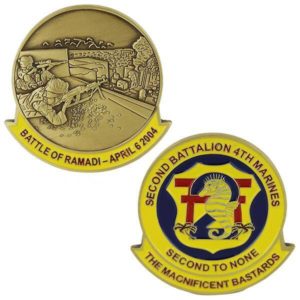 2nd bn 4th marines battle of ramadi iraq coin
