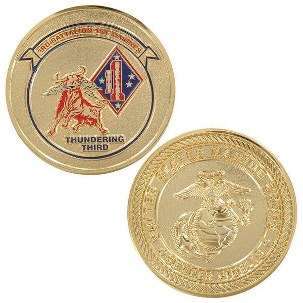 Thundering Third 3rd Battalion 1st Marines Coin