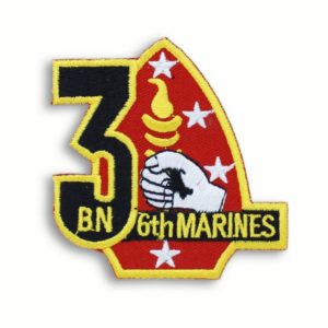 Red and Yellow 3rd Battalion 6th Marines Patch