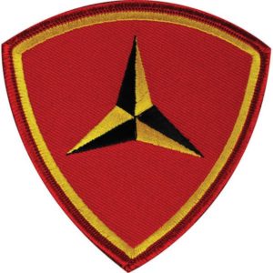 Red Shield 3rd Marine Division Patch