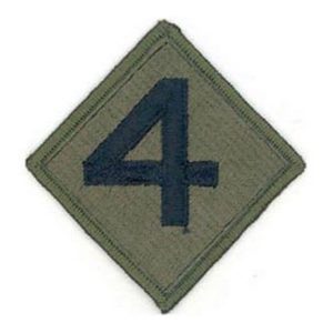 Olive Drab Diamond 4th Marine Division Patch