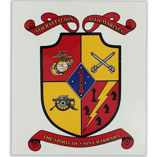 5th Battalion 11th Marines The Spirit Of Saint Barbara Decal