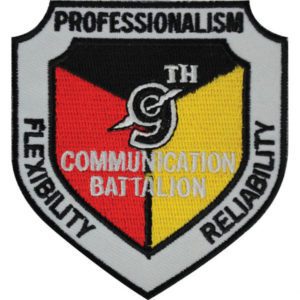 9th Communications Bn Patch