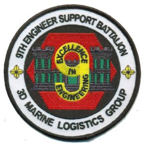 9th Engineer Support Bn 3rd MLG Patch