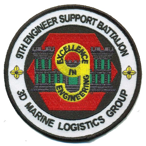 9th Engineer Support Bn 3rd MLG Patch