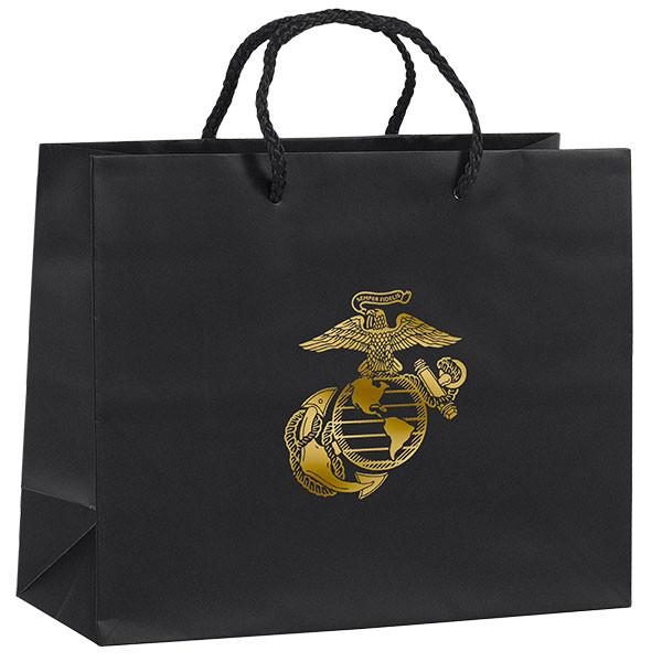Black Gift Bag with Gold EGA