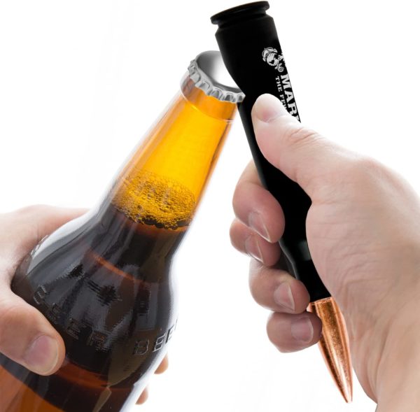 Bottle Being Opened with 50 Caliber