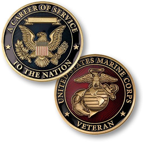 Marine Veteran Career of Service Coin