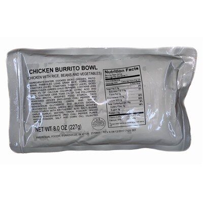 Chicken Burrito Bowl MRE Entree
