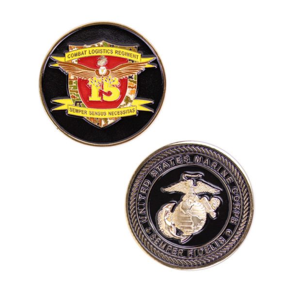 Marine 15th Combat Logistics Regiment Coin