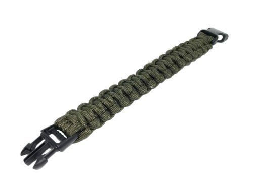 Combat Ready Survival Bracelet OD Green Full Length