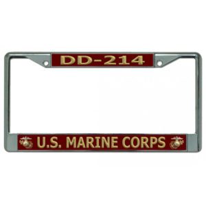 DD-214 USMC License Plate Frame