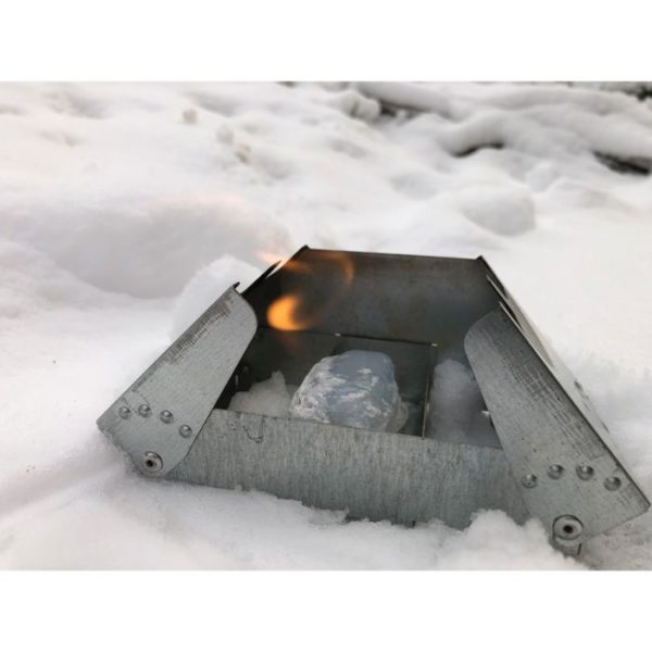 FireDragon Solid Fuel Blocks in the Snow