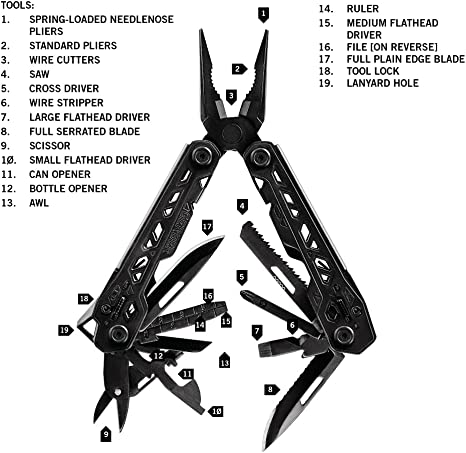 Gerber Truss with 17 Different Tools