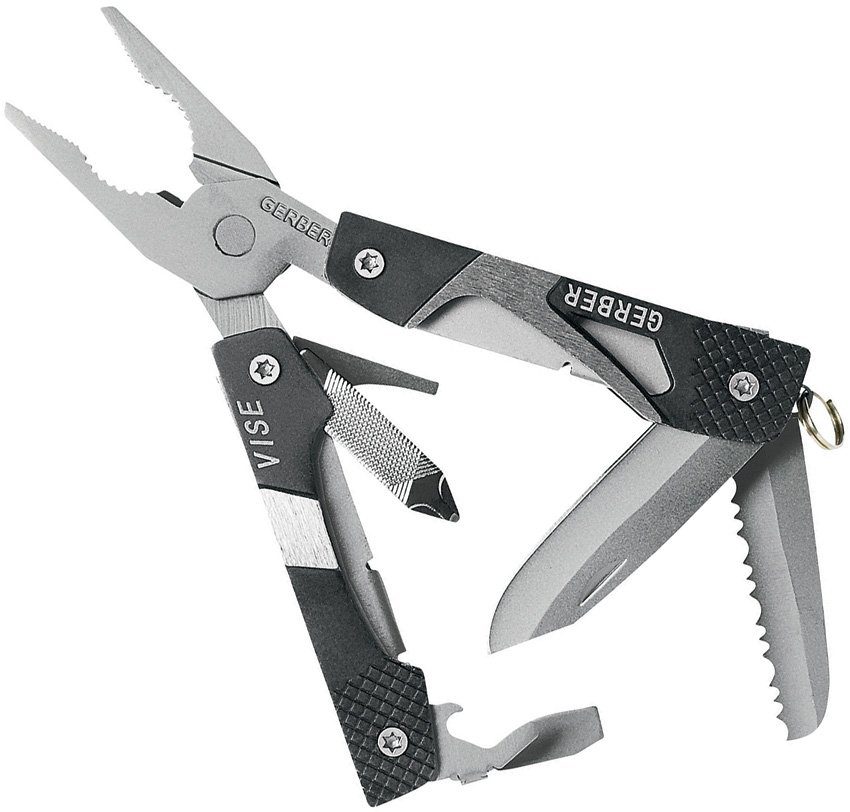 Gerber Vice Multi-Tool Black 10 Tools Pliers Open