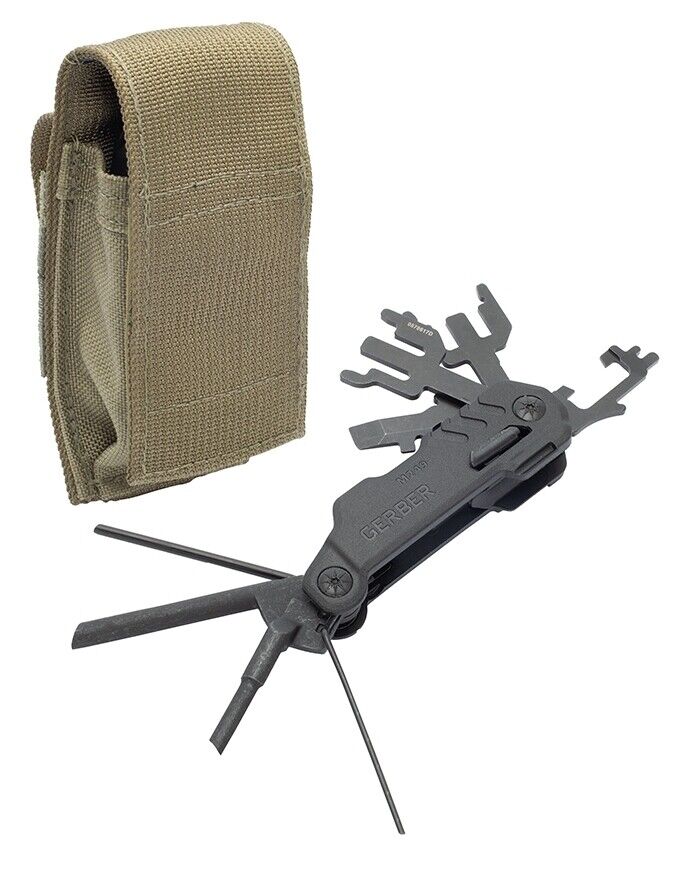 Gerber Weapons Multitool with Coyote Tan MOLLE Compatible Pouch