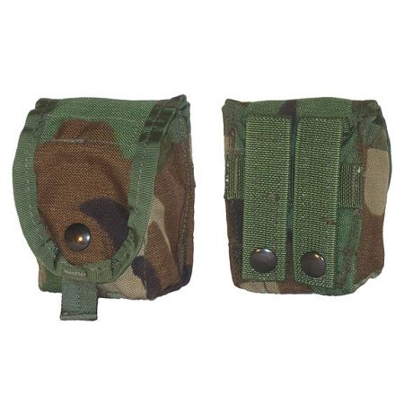 Govt Issue MOLLE Woodland Grenade Pouch