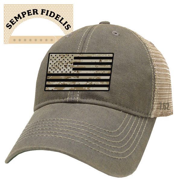 USMC Desert Flag Trucker Hat