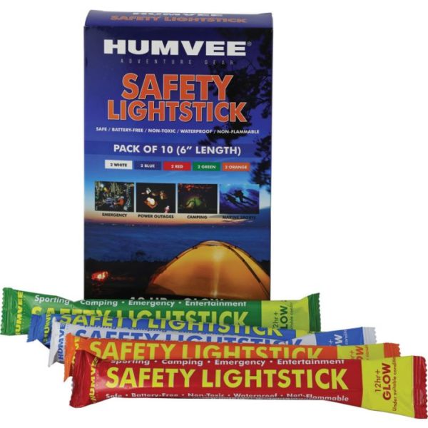 Humvee Safety Lightstick Chem Light Pack of 10