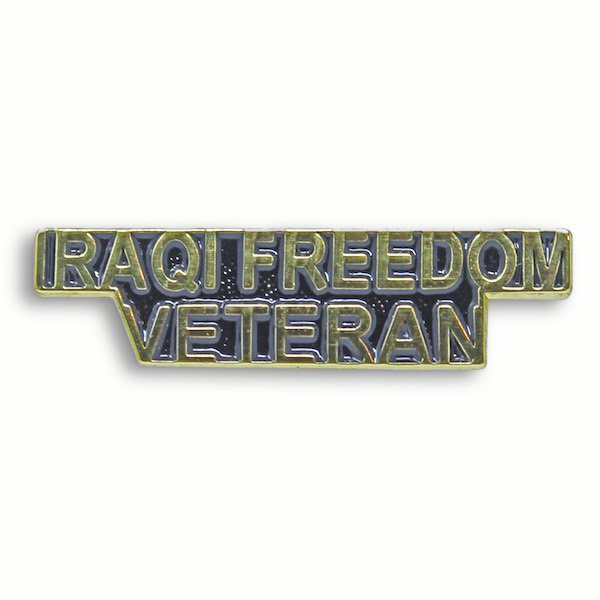 Iraqi Freedom Veteran Pin