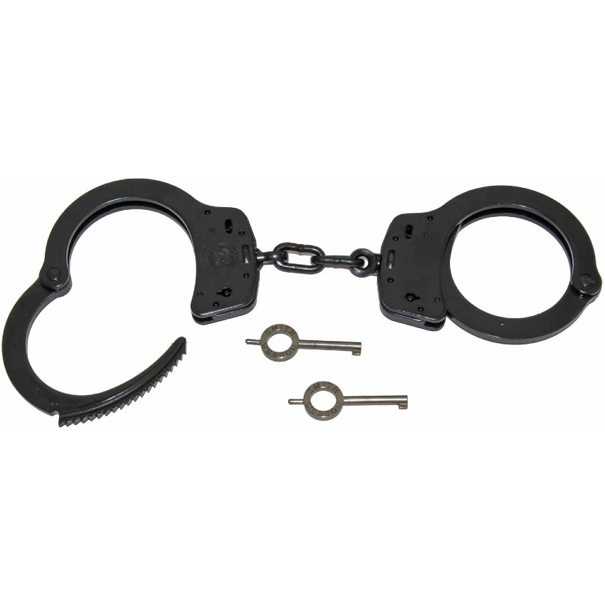 Law Enforcement Style Blued Handcuffs